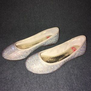 Girls Sparkle Ballet Flats (Size 1M)
